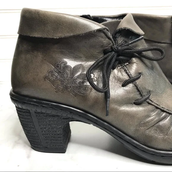 Rieker Gray Ankle Boots - Picture 7 of 9